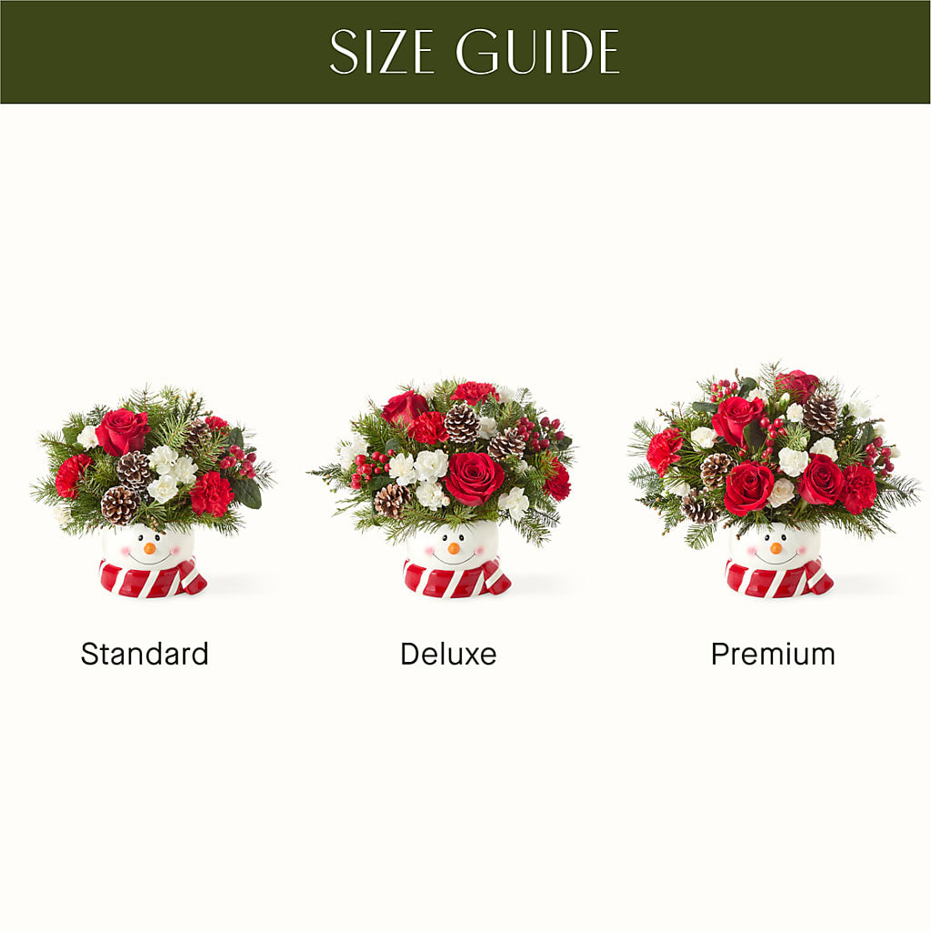 Jolly Snowman Bouquet – BUDS CUT FLOWERS & MORE, Taos NM