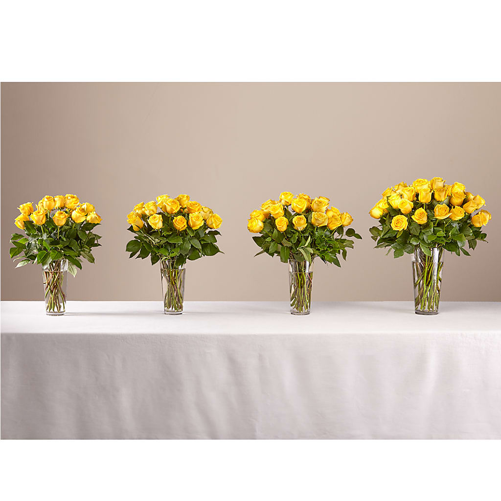 Long Stem Yellow Rose Bouquet – BUDS CUT FLOWERS & MORE, Taos NM