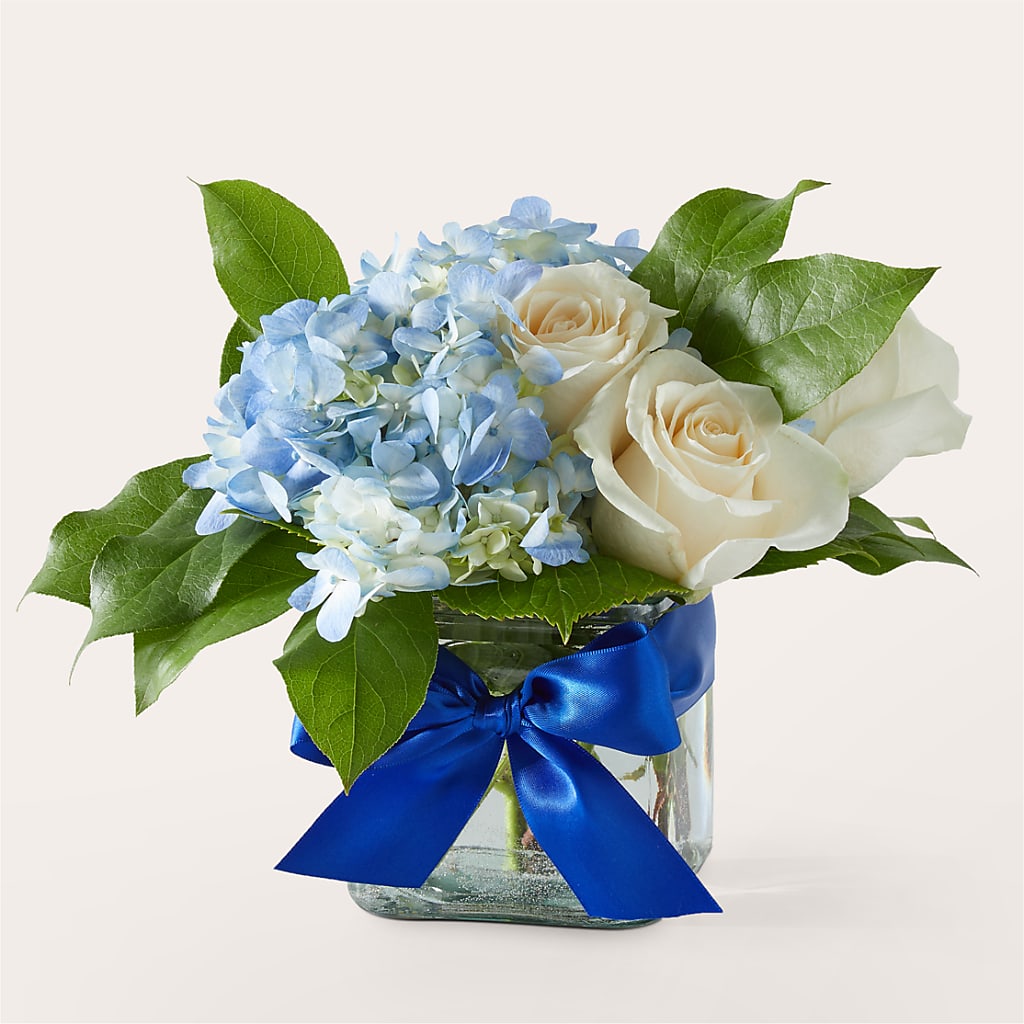 Sky Blue Delight Bouquet – BUDS CUT FLOWERS & MORE, Taos NM