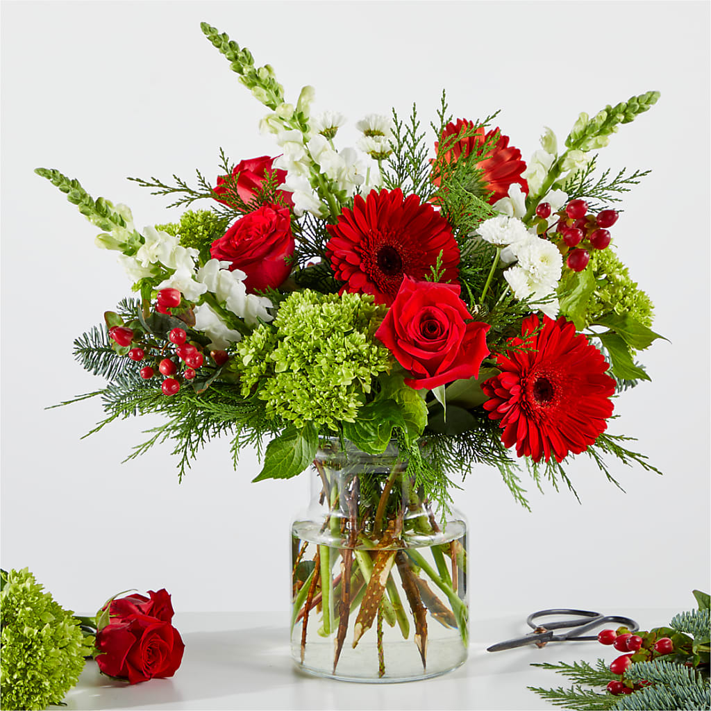 Merry Moment Bouquet – A Florist Original – BUDS CUT FLOWERS & MORE, Taos NM