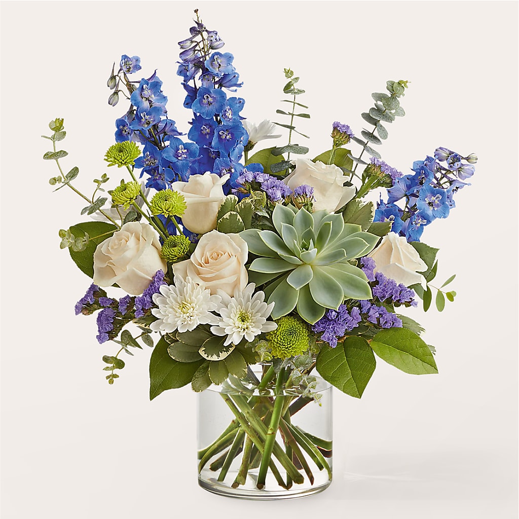 Cerulean Waves Bouquet – BUDS CUT FLOWERS & MORE, Taos NM