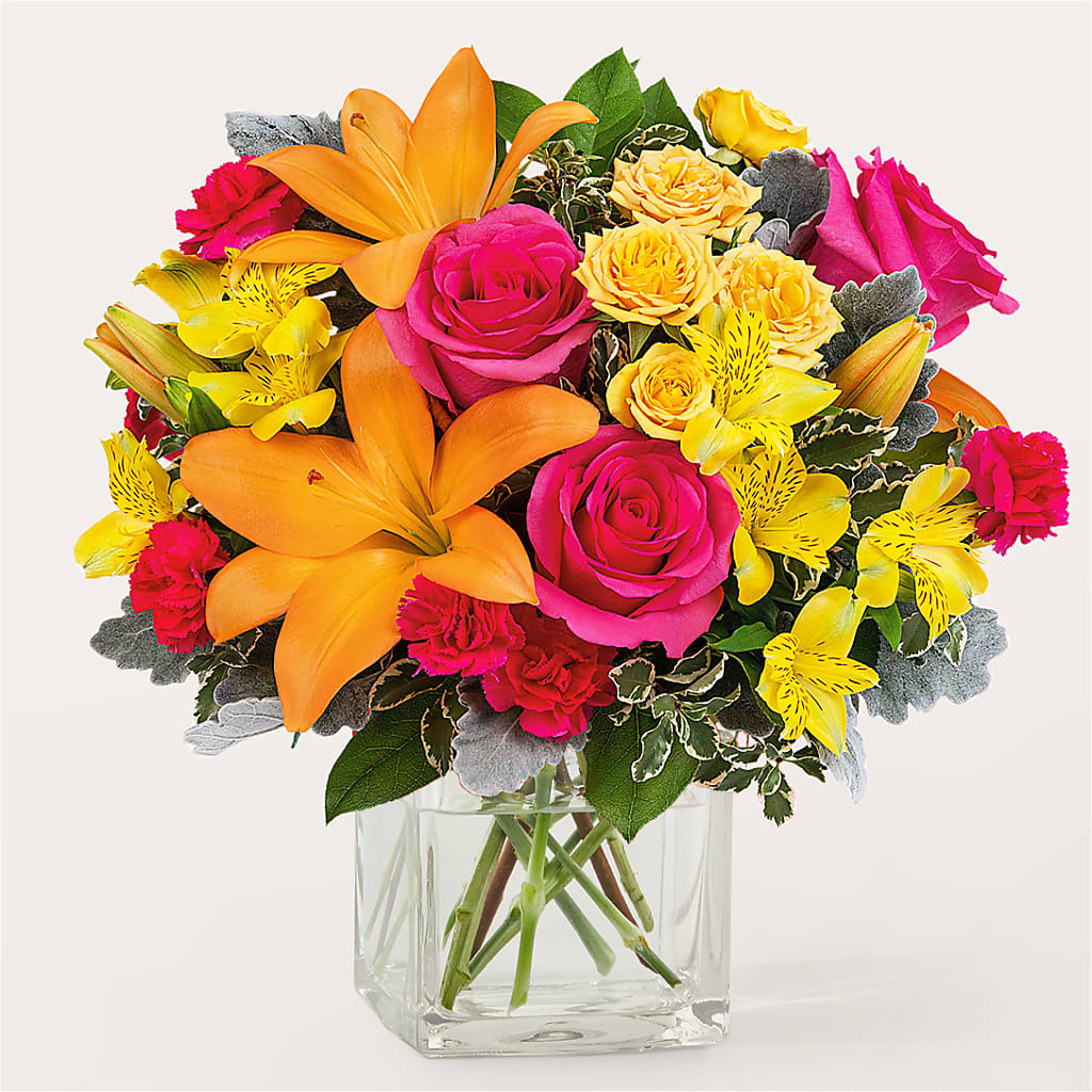 To the Tropics Bouquet – BUDS CUT FLOWERS & MORE, Taos NM