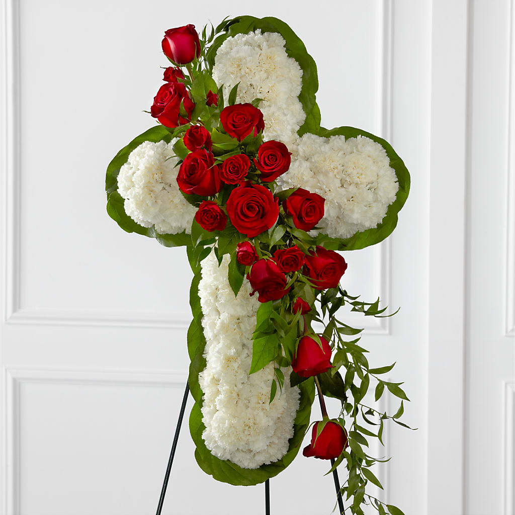 Floral Cross Easel – BUDS CUT FLOWERS & MORE, Taos NM