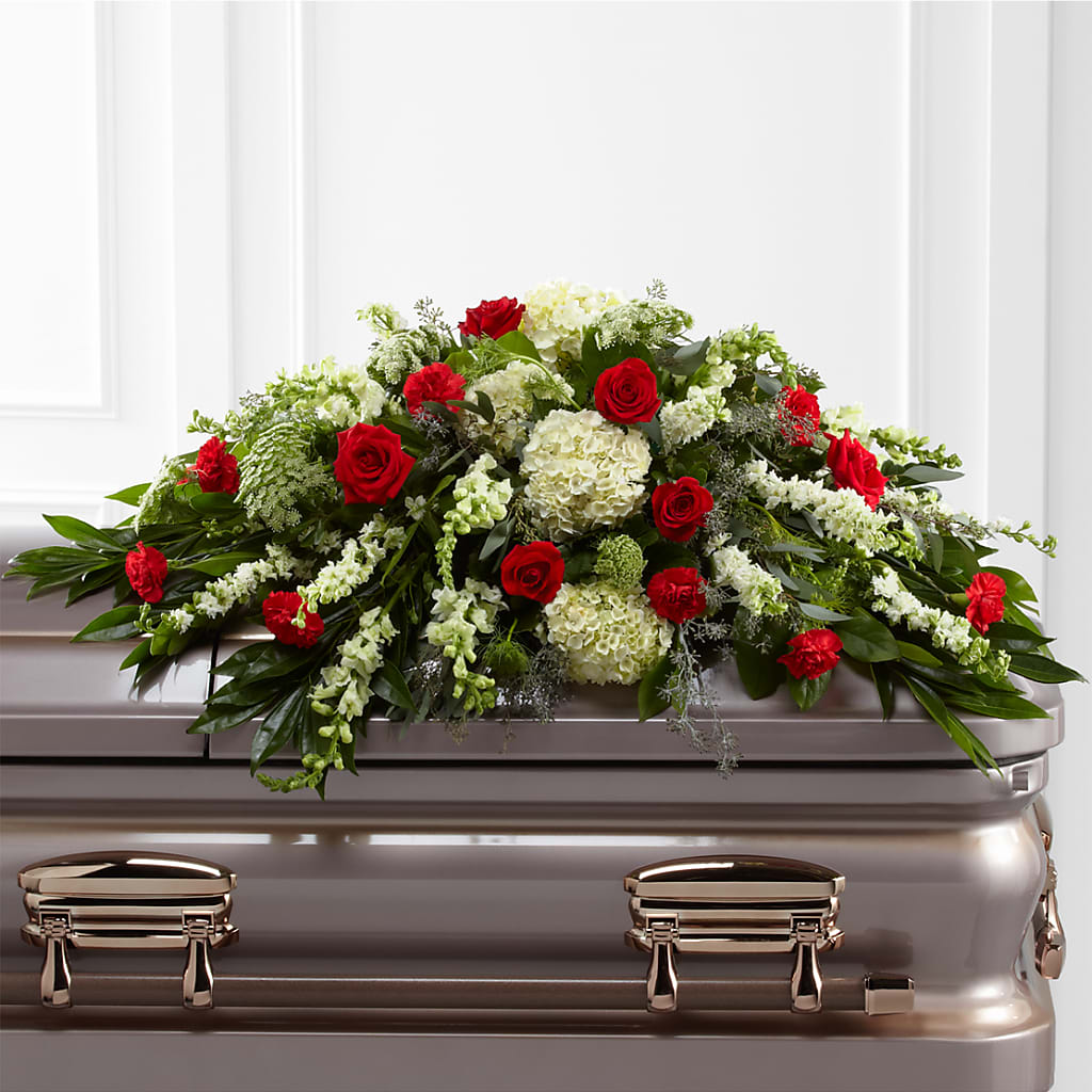 Sincerity Casket Spray – BUDS CUT FLOWERS & MORE, Taos NM