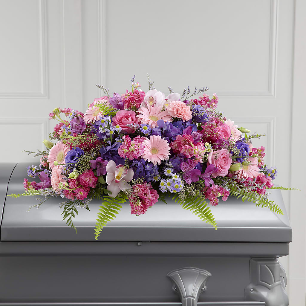 Glorious Garden Casket Spray – BUDS CUT FLOWERS & MORE, Taos NM