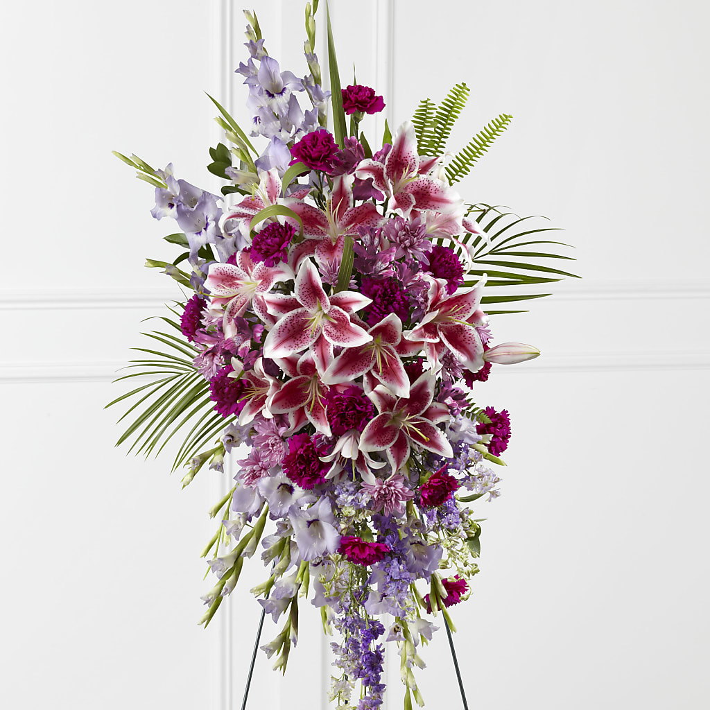 Tender Touch Standing Spray – BUDS CUT FLOWERS & MORE, Taos NM
