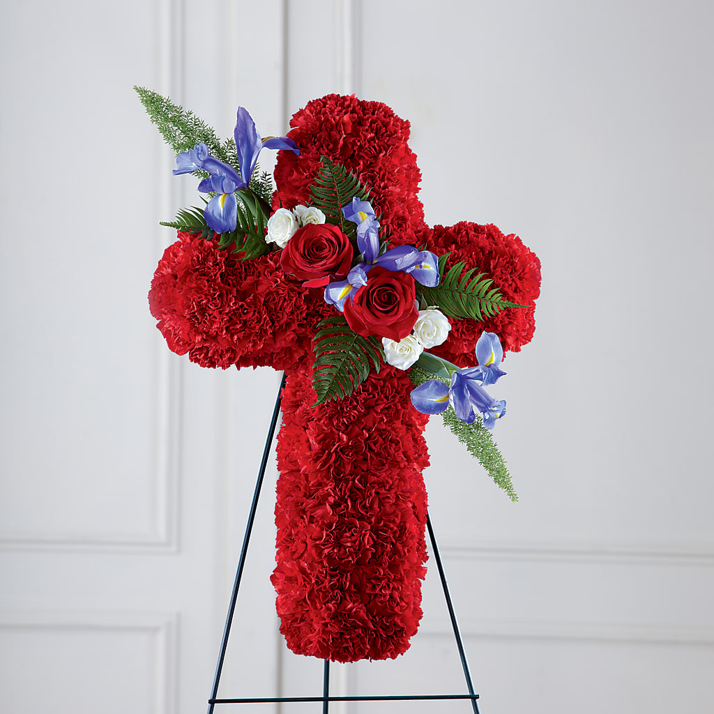Faithful Hero Floral Cross – BUDS CUT FLOWERS & MORE, Taos NM