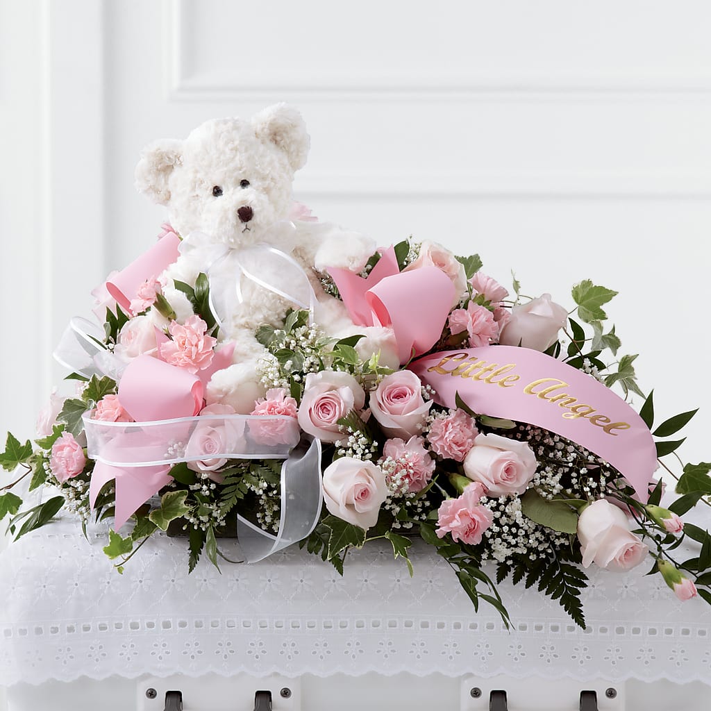 Touch of Sympathy Casket Spray – BUDS CUT FLOWERS & MORE, Taos NM