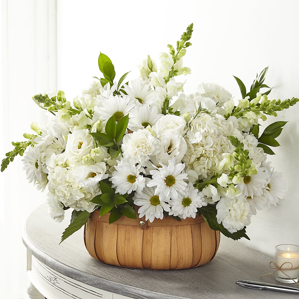 Pure Ivory Basket – BUDS CUT FLOWERS & MORE, Taos NM