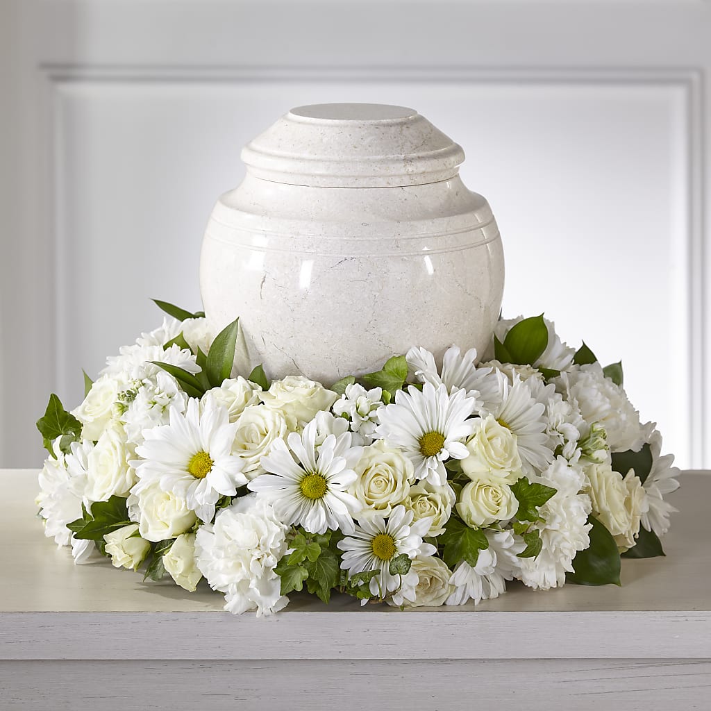 Ivory Gardens Cremation Adornment – BUDS CUT FLOWERS & MORE, Taos NM