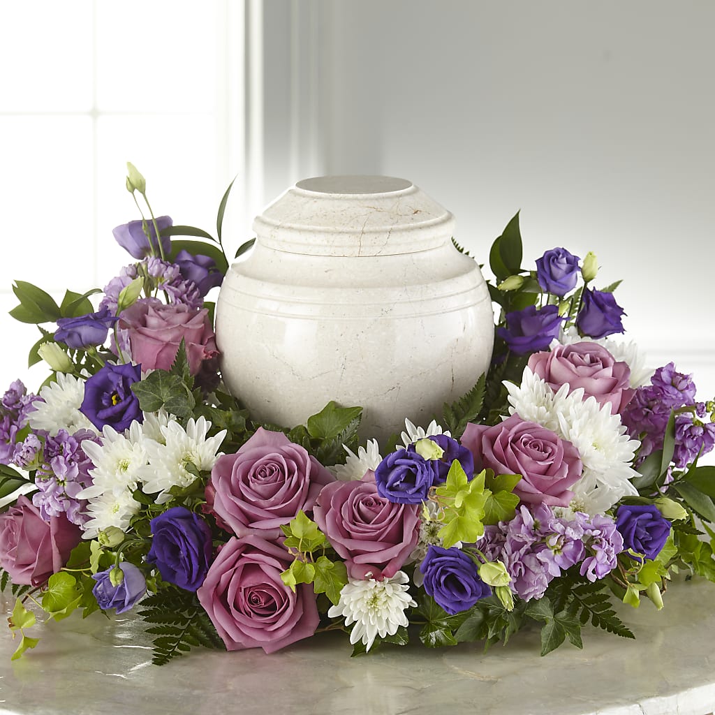 Blooming Sympathy Cremation Adornment – BUDS CUT FLOWERS & MORE, Taos NM
