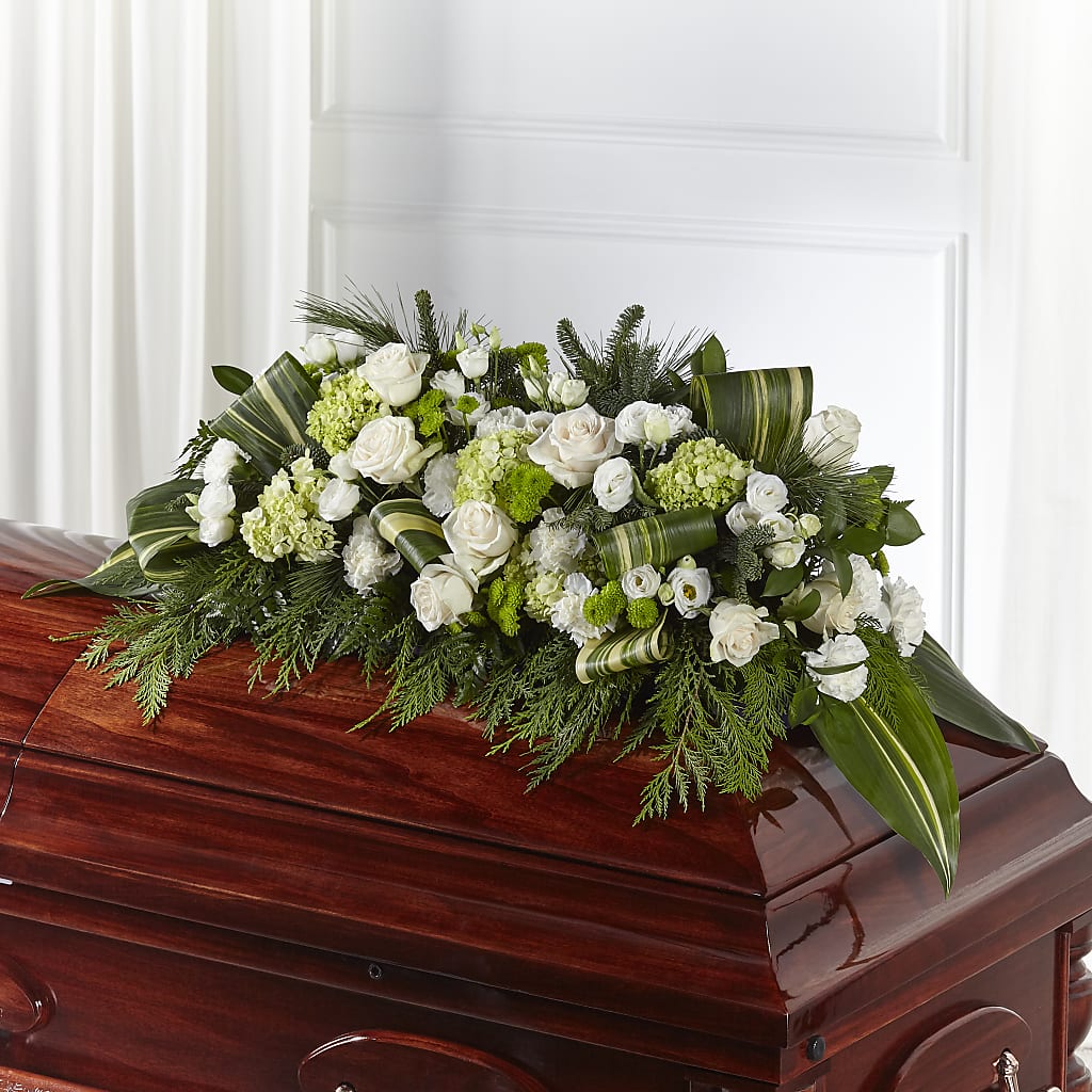 Hopeful Gesture Casket Spray – BUDS CUT FLOWERS & MORE, Taos NM