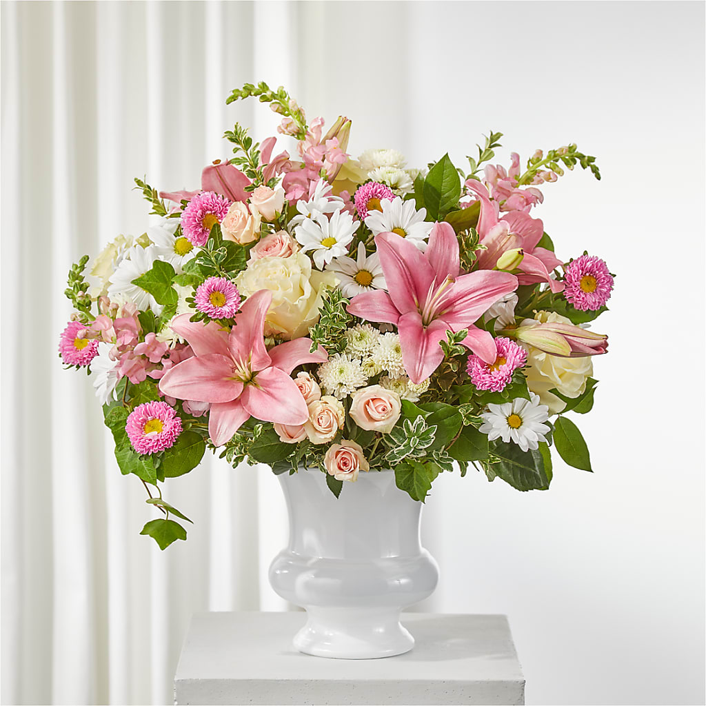 Empathetic Blooms Urn Arrangement – BUDS CUT FLOWERS & MORE, Taos NM