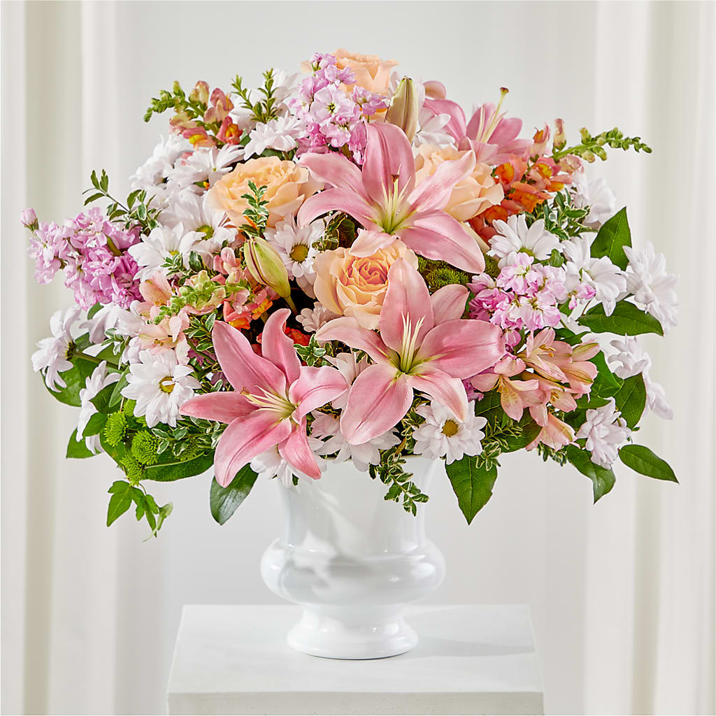 Heartfelt Gesture Urn Arrangement – BUDS CUT FLOWERS & MORE, Taos NM