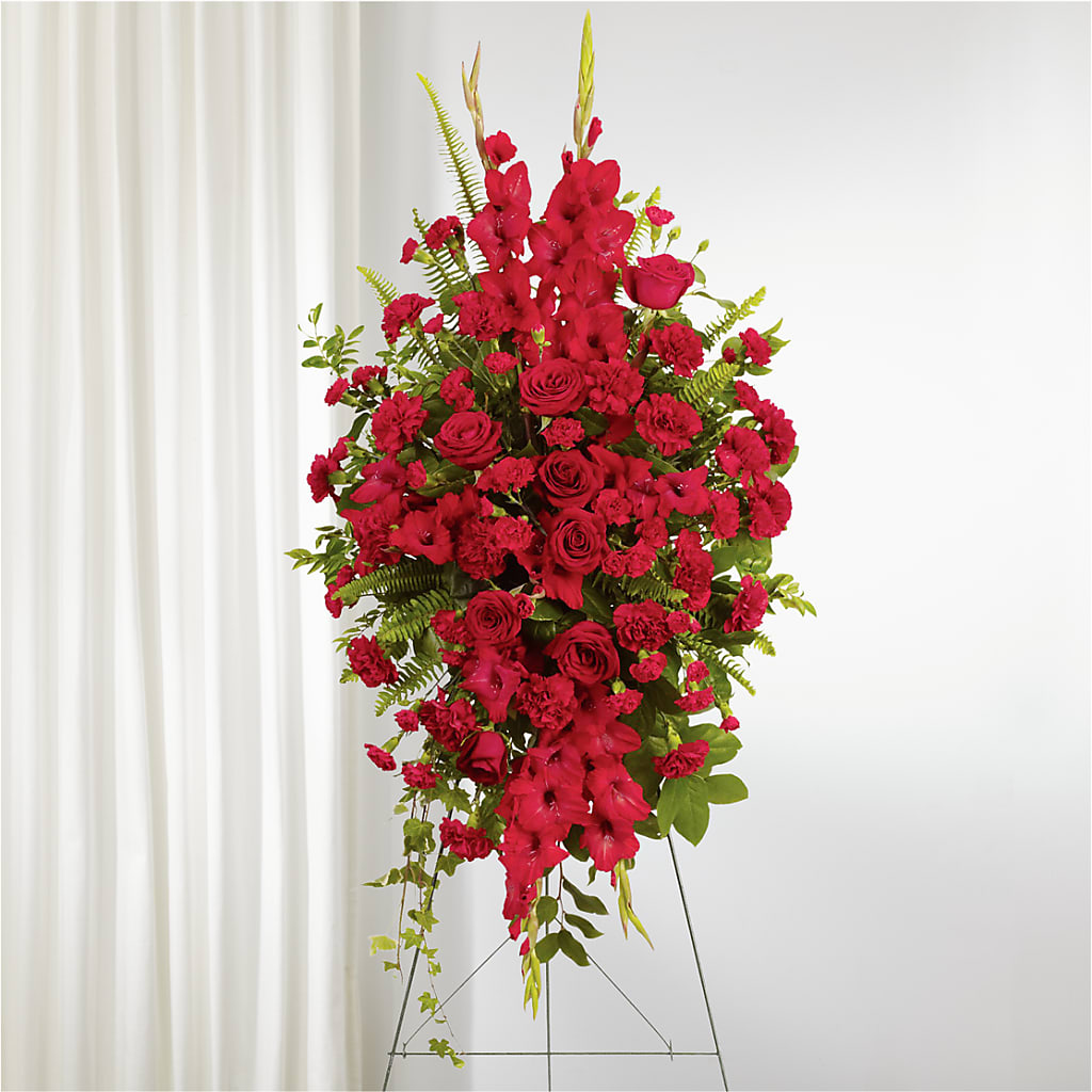 From the Heart Standing Spray – BUDS CUT FLOWERS & MORE, Taos NM