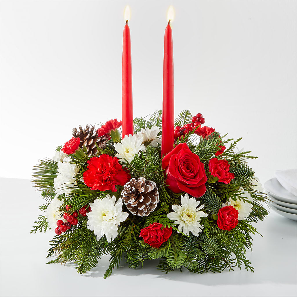 Holiday Soiree Centerpiece – BUDS CUT FLOWERS & MORE, Taos NM
