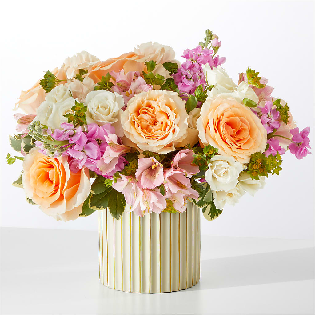 Paradise Bouquet with Ivory Vase – BUDS CUT FLOWERS & MORE, Taos NM