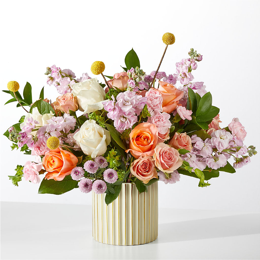 French Market Bouquet with Ivory Vase – BUDS CUT FLOWERS & MORE, Taos NM