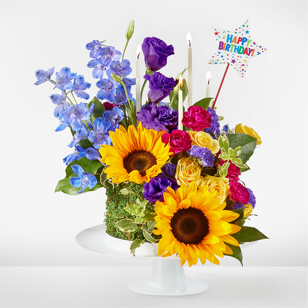 Star of the Day Floral Cake – BUDS CUT FLOWERS & MORE, Taos NM