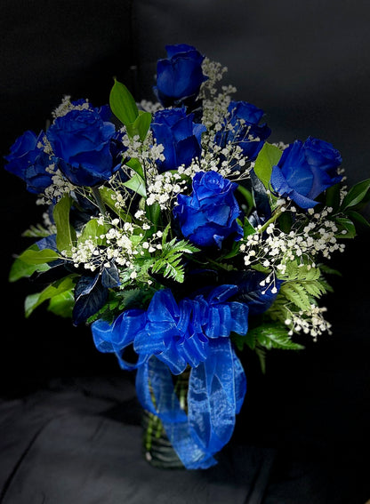 1 Dozen Blue Roses – BUDS CUT FLOWERS & MORE, Taos NM