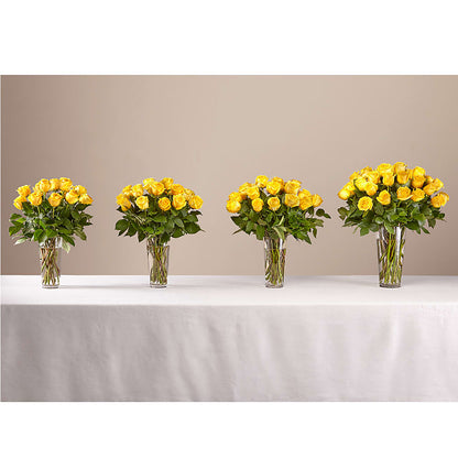 Long Stem Yellow Rose Bouquet – BUDS CUT FLOWERS & MORE, Taos NM