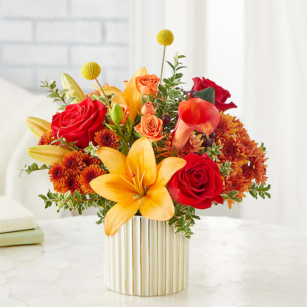 Scarlet Skies Bouquet – BUDS CUT FLOWERS & MORE, Taos NM