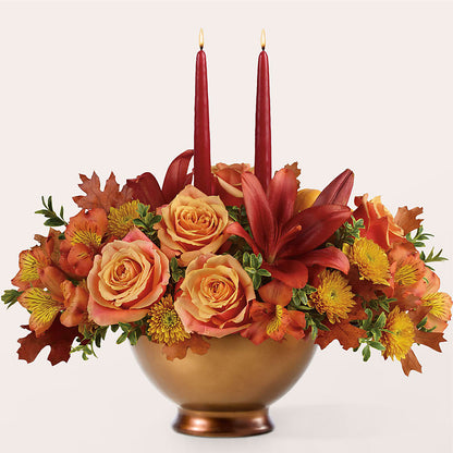 Harvest Table Centerpiece – BUDS CUT FLOWERS & MORE, Taos NM