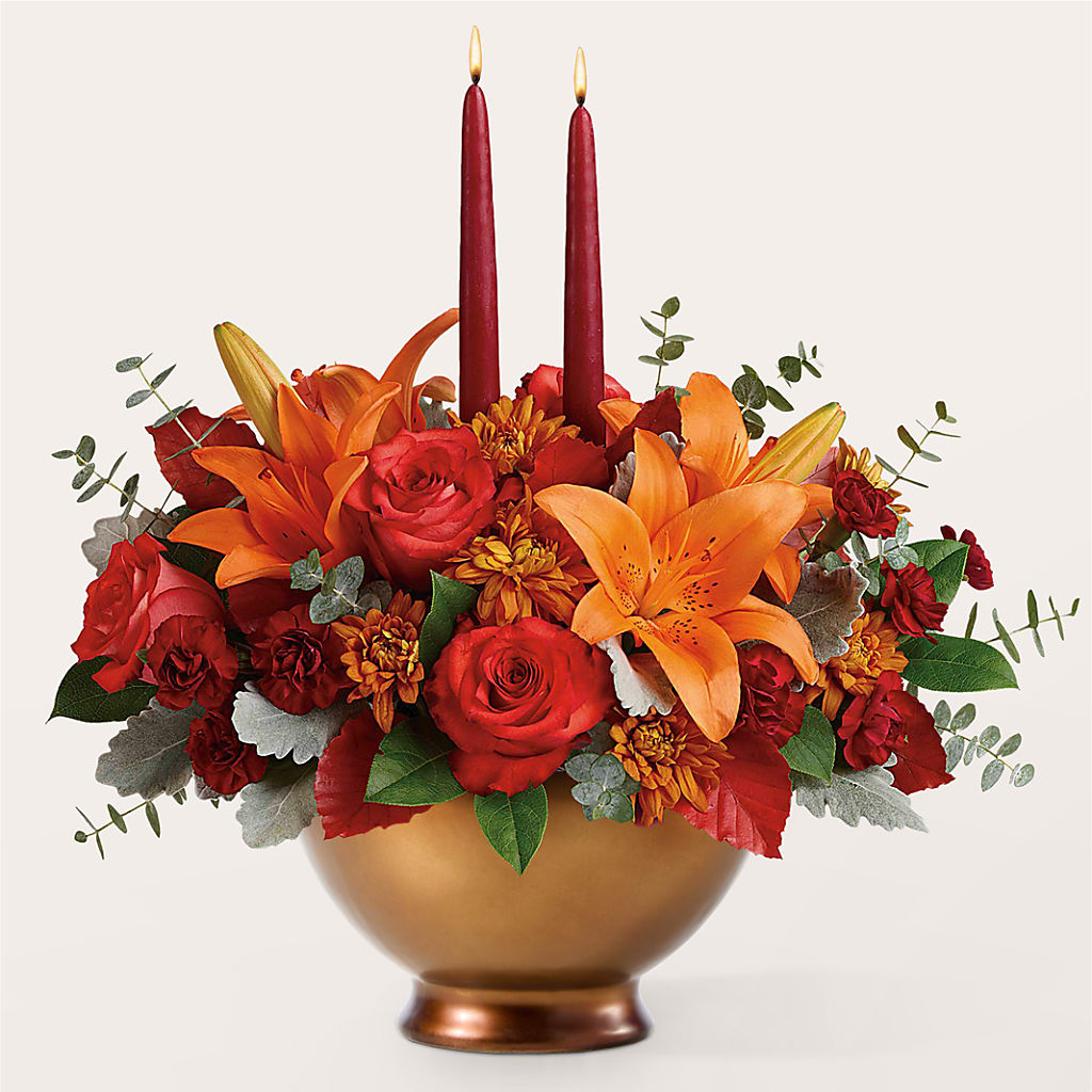 Fruits of Fall Centerpiece – BUDS CUT FLOWERS & MORE, Taos NM