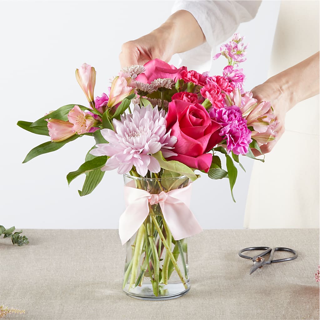 Pink Ribbon - A Florist Original – BUDS CUT FLOWERS & MORE, Taos NM