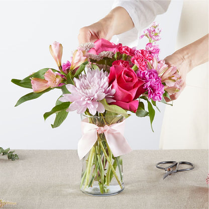 Pink Ribbon - A Florist Original – BUDS CUT FLOWERS & MORE, Taos NM