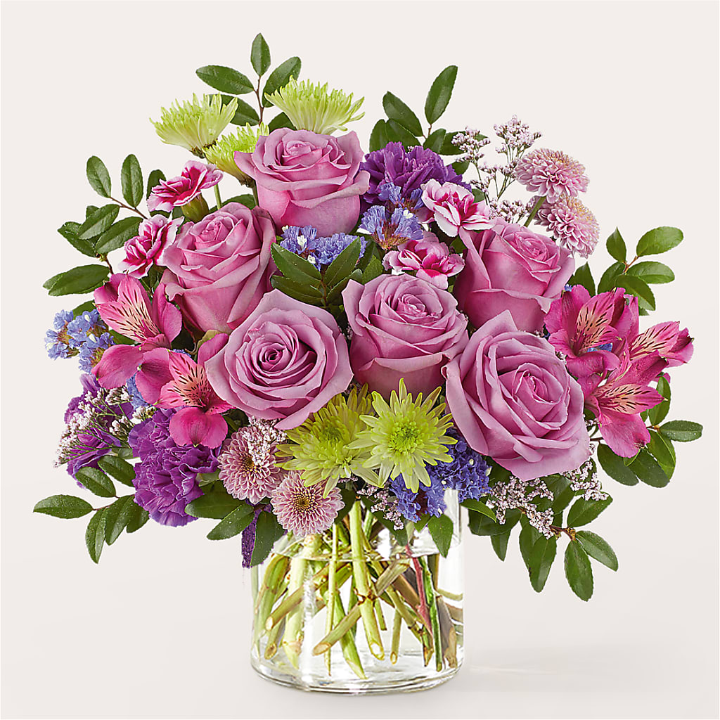 Glass Half Full Bouquet – BUDS CUT FLOWERS & MORE, Taos NM