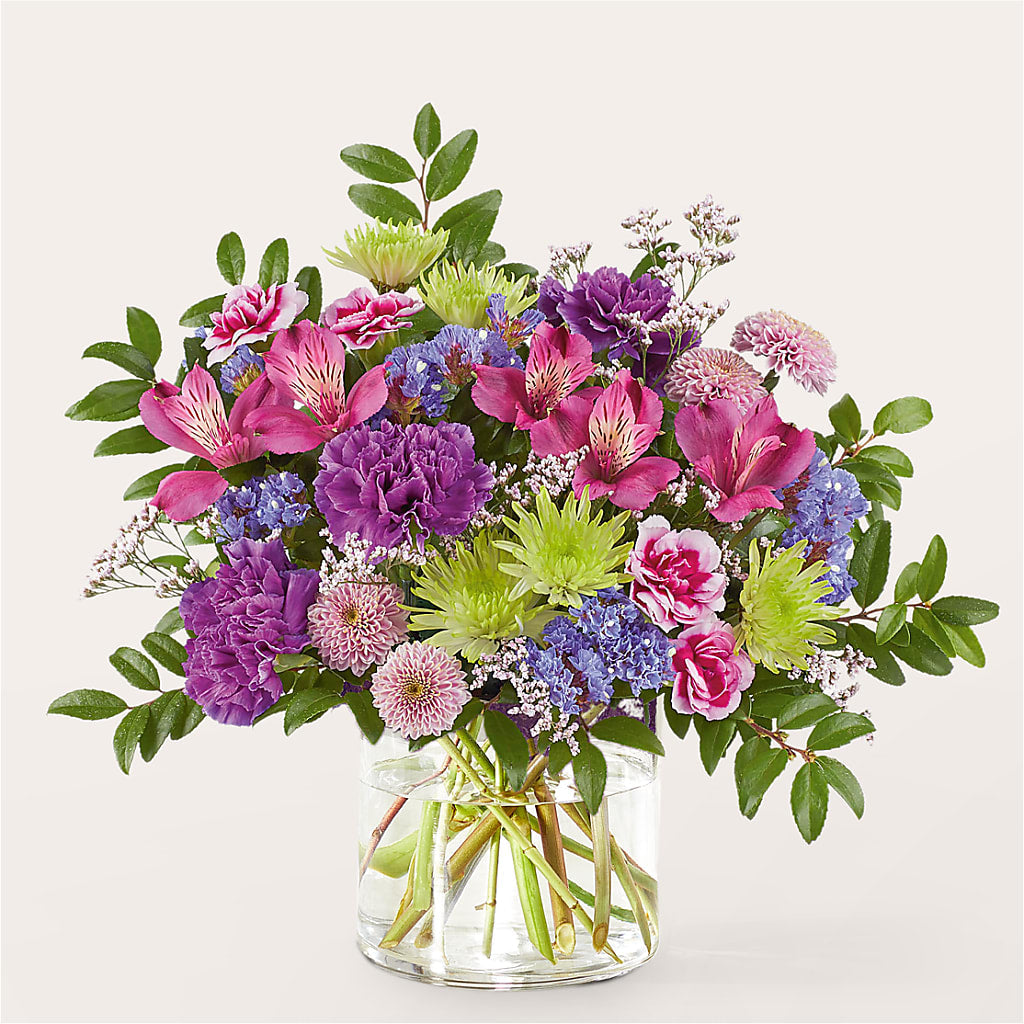 Glass Half Full Bouquet – BUDS CUT FLOWERS & MORE, Taos NM