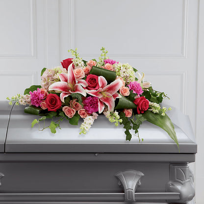Splendid Grace Casket Spray – BUDS CUT FLOWERS & MORE, Taos NM