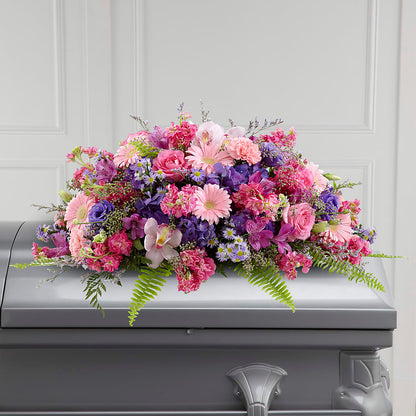 Glorious Garden Casket Spray – BUDS CUT FLOWERS & MORE, Taos NM