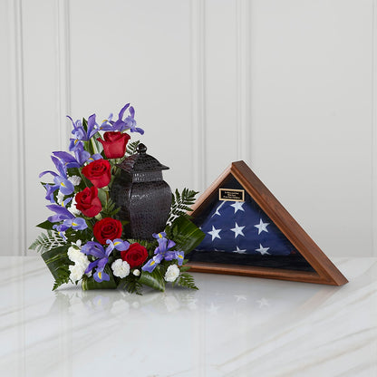 Patriotic Tribute Arrangement – BUDS CUT FLOWERS & MORE, Taos NM