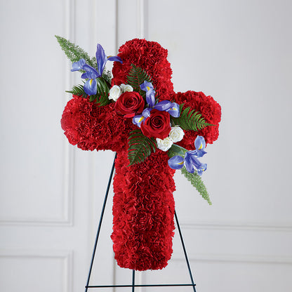 Faithful Hero Floral Cross – BUDS CUT FLOWERS & MORE, Taos NM