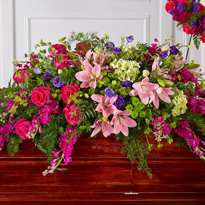 Radiant Tribute Casket Spray – BUDS CUT FLOWERS & MORE, Taos NM