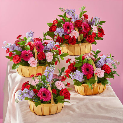 Pink Picnic Basket – BUDS CUT FLOWERS & MORE, Taos NM