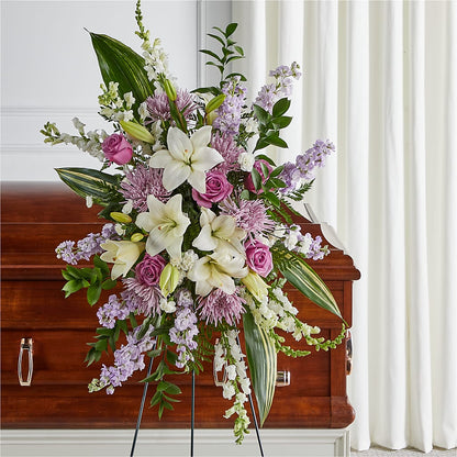 Grateful Hearts Standing Spray – BUDS CUT FLOWERS & MORE, Taos NM