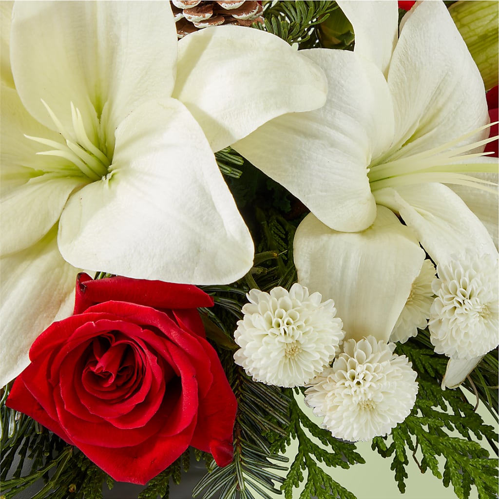 Seasonal Festivities Centerpiece – BUDS CUT FLOWERS & MORE, Taos NM