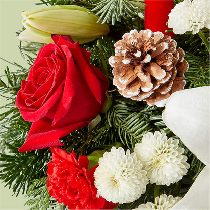 Seasonal Festivities Centerpiece – BUDS CUT FLOWERS & MORE, Taos NM