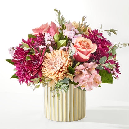Berry Cobbler Bouquet with Ivory Vase – BUDS CUT FLOWERS & MORE, Taos NM