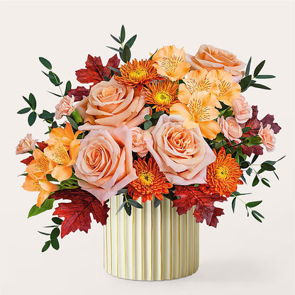 Spiced Latte Bouquet with Ivory Vase – BUDS CUT FLOWERS & MORE, Taos NM