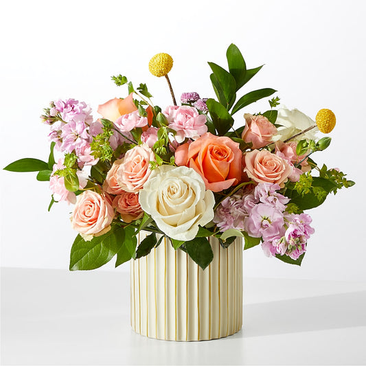 French Market Bouquet with Ivory Vase – BUDS CUT FLOWERS & MORE, Taos NM